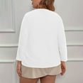thumbnail image 7 of Feancey Winter Cardigans for Women Plus Size Fashion Knitted Cardigan Outwear Loose Fit Casual Open Front Shrugs Fall Lightweight Ribbed Knit Jackets Lightning Deals of Today Prime White XXL, 7 of 7