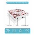 thumbnail image 5 of Red Botanical Twin XL Size Down Alternative Comforter, Lightweight Comforter Quilt Bedding Set with Pillow Shams Vintage Nature Flower Floral All Seasons Bed Comforter Duvet Insert 68"x98", 5 of 7