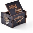 thumbnail image 4 of Para caja de música temática de Harry Potter, regalo clásico vintage con caja de música decorativa de madera (negro), 4 of 5