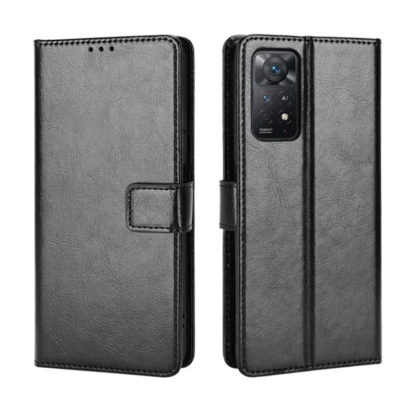 Funda tipo libro para Xiaomi Redmi Note 11 Pro, cartera todo‑en‑uno, funda multifuncional con tarjetero y correa de muñeca desmontable