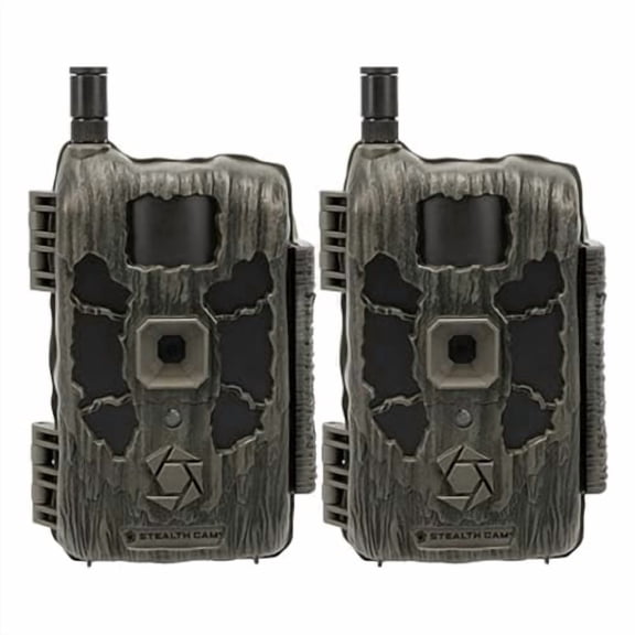 Stealth Cam Deceptor Max 2.0 Dual Core 40MP Cellular Trail Camera 2 Pack, 1440p QHD Video, No-Glo Night Vision (STC-DCPTRX2-2PK)