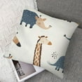 thumbnail image 7 of Rhinoceros Elephant Crocodile Whale Soft Throw Pillow Covers ,Decorative Square Couch Pillowcases Cozy Cushion Covers for Sofa Bed Living Room, 7 of 7
