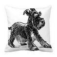 thumbnail image 1 of EREHome schnauzer puppy Pillow Case Cover Set 18x18 Inch, 1 of 1
