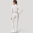 thumbnail image 7 of Women's High Waist Compression Leggings with Seamless Fit and Sculpting Stretch Fabric - Small, White, 7 of 7
