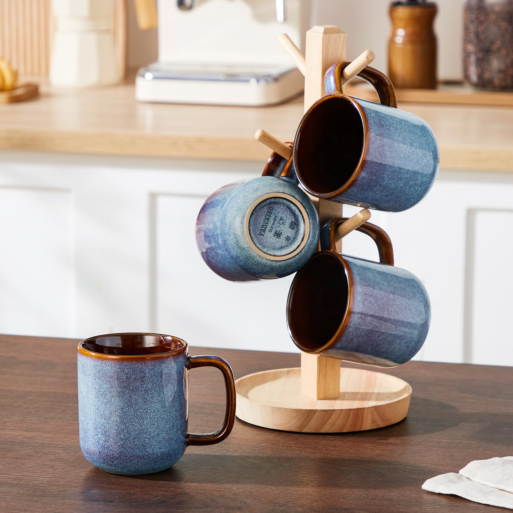 Malacasa Ceramic Coffee Mugs Set of 4, 12 oz photo 4