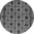 thumbnail image 1 of Ahgly Company Indoor Round Abstract Gray Modern Area Rugs, 4' Round, 1 of 4