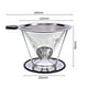 thumbnail image 5 of Filtro de café reutilizable, soporte de acero inoxidable, cestas de embudo de malla metálica, filtros de café por goteo, taza de filtro de café por goteo Ormromra 2029394-1, 5 of 7
