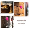 thumbnail image 3 of H&D Suncatcher Crystal Hanging Pendant - Natural Agate Slices for Home Decor,Pink, 3 of 6
