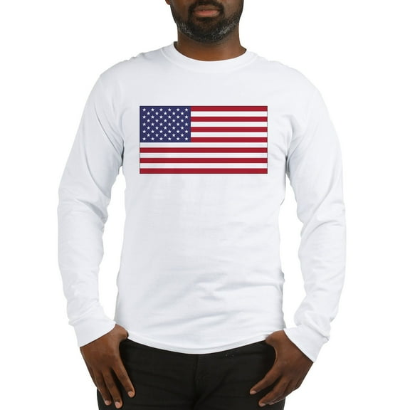 CafePress - American Flag Long Sleeve T Shirt - Unisex Cotton Long Sleeve T-Shirt