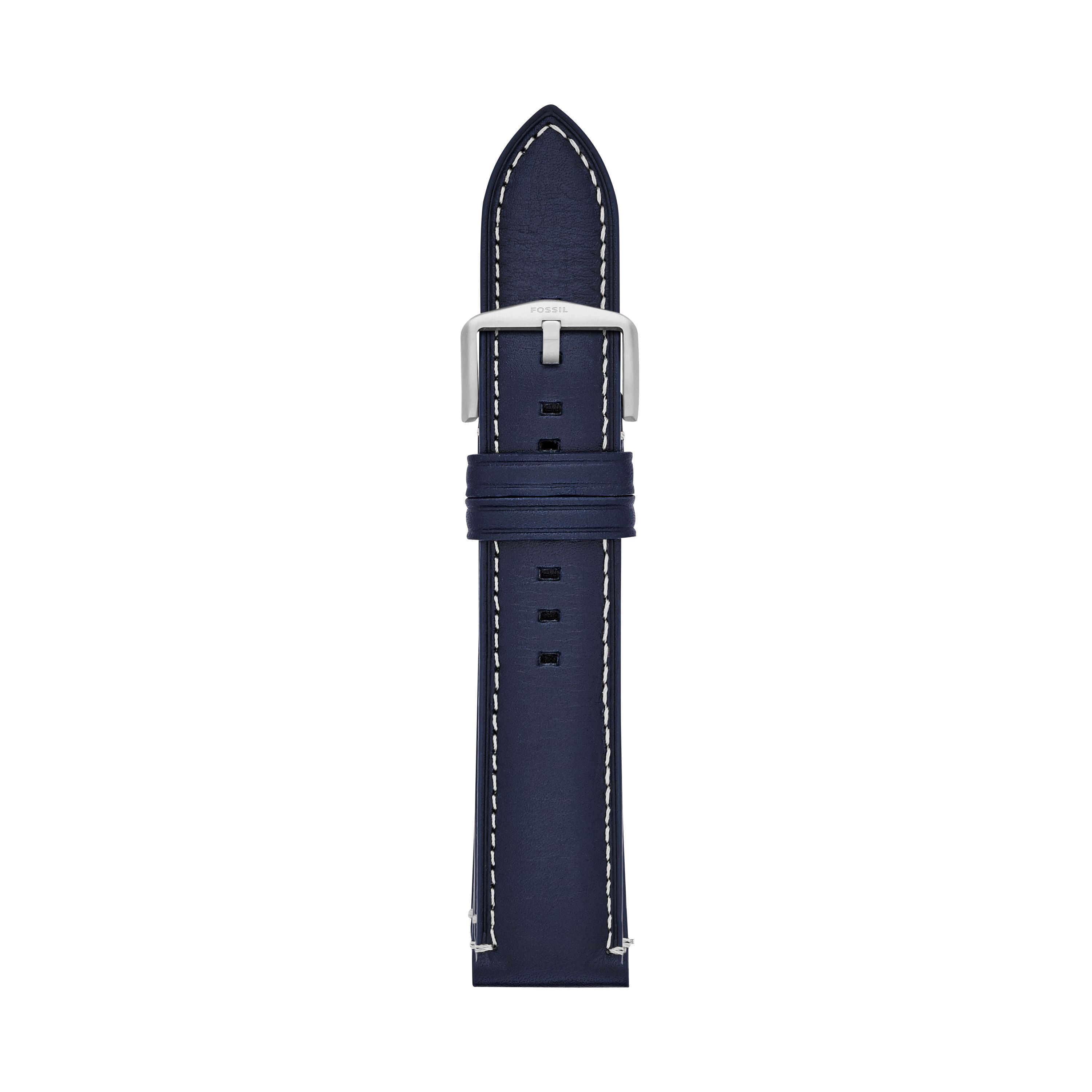 fossil watch men's blue strap