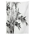 thumbnail image 3 of Ambesonne Black White Tablecloth Rectangular Table Cover, Watercolor Tree Branch, 60"x90", Charcoal Grey and White, 3 of 4