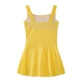 thumbnail image 7 of Doomiva Kids Girls Sleeveless Ballet Dance Dress Gymnastic Ballerina Outfits Lyrical Modern Dancewear Yellow 3-4, 7 of 7