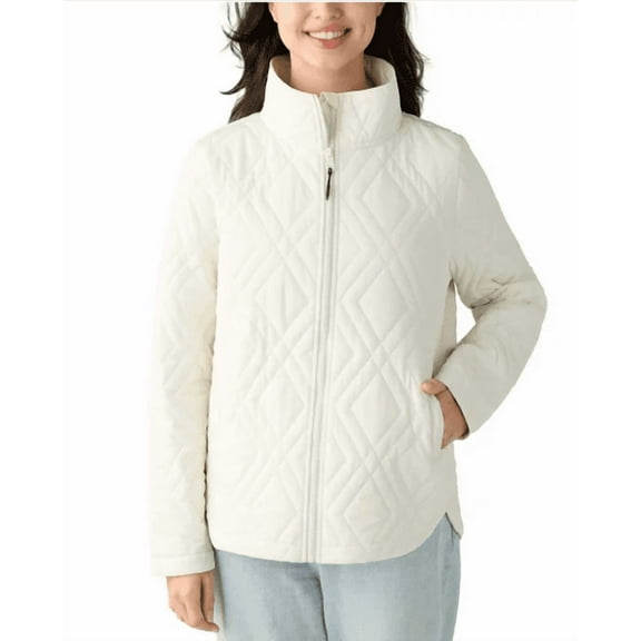 Voyager Ladies' Quilted Lightweight Jacket Cream XL