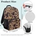 thumbnail image 7 of Pzuqiu Brown Duck Camo Personalized 17 Inch Backpack for Kids Custom School Bag with Name Lightweight Breathable Customized Shoulder Bag for Boys Girls Elementary Students, 7 of 7