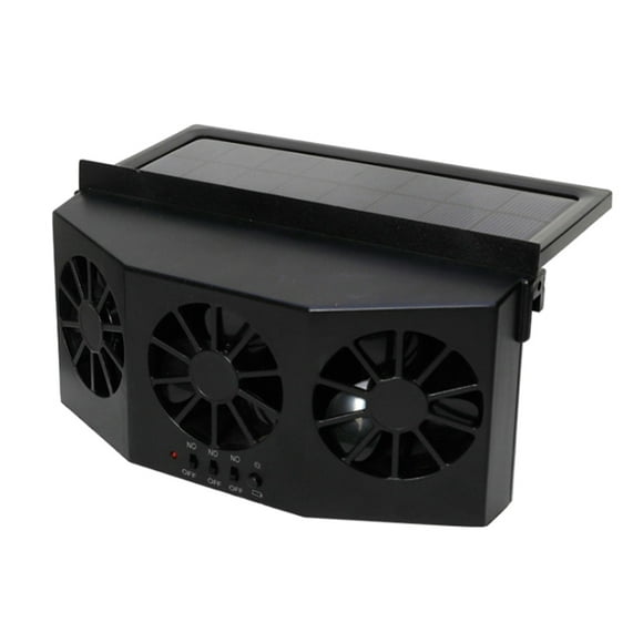 Portable Car Quiet Air Conditioner Solar Cooling Fan Auto Truck Vehicle Cooler