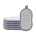 thumbnail image 1 of Sponges Kitchen Dish Sponge For Washing Dishes Cleaning Kitchen 6 Pack Non Scratch Rough Scrubbers Side For Non Stick Cookware Soft Microfiber Scrub Side For Dishes, 1 of 7