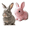2PCS - D(Gray Pink), variant on Bunby - My Realistic Bunny Toy, Interactive Bunny Toys - Jumping, Twitching, And Lighting Ears, Bunny Realistic Bunny Toy, Bundy Realistic Bunny