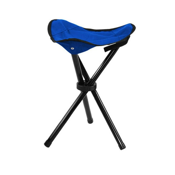 QHUDLV Outdoor Tripod Stool Portable Foldable Small 3-Legged Canvas Chair for Hiking Camping Fishing Picnic Beach BBQ Travel Backpacking Garden Seat