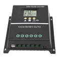 thumbnail image 1 of MPPT Solar Charge Controller, Backlight LCD Display Clock 7 Working Modes, Multiple Battery Charging Options, Voltage Guard, Dual USB 5V Ports, 1 of 7