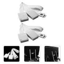 FONDOTIN 2pcs Anti Tip Furniture Wall Anchor TV Strap Weight Bearing up to 100kg White