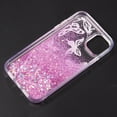 thumbnail image 6 of For Iphone 15 6.1 Luxmo Waterfall Fusion Liquid Sparkling Flowing Sand Case - Butterfly Melody, 6 of 8