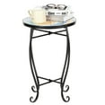 thumbnail image 2 of Artisasset Blue Hawaiian Inlaid Color Glass Sun Mosaic Round Terrace Bistro Table, 2 of 24