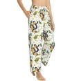 thumbnail image 2 of Xecao Snake And Moon Women's Straight Lounge Pajama Pants: The Epitome of Relaxed Sleepwear, 2 of 9