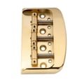 thumbnail image 5 of Musiclily Ultra Half Size String-through-body Vintage Tele Style Guitar Bridge with Solid Aluminum Alloy Plate and Brass 3-Saddle, Gold, 5 of 5