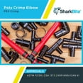 thumbnail image 5 of SharkBite 3/4 x 1/2 Inch Poly Crimp 90 Degree Reducing Elbow, Pack of 5, PEX Pipe, PE-RT, UP274A5, 5 of 5