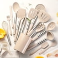 thumbnail image 2 of 17pcs Silicone Kitchen Utensil Set - Heat Resistant, Non-Stick Cooking Tools With Stainless Steel Handles, Dishwasher Safe - Perfect For Halloween, Christmas, Easter Silicone Kitchen Utensils Silicone, 2 of 10