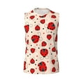 thumbnail image 6 of Lsque Red Ladybug Print Men's Cotton Blend Sleeveless Muscle Shirts (S-3XL)- Moisture Wicking, Odor Protection, UPF 30+,3X-Large, 6 of 8