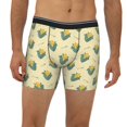 thumbnail image 2 of Men'S Boxer Briefs, Cute Corn Pine Green Leaves Soft And Breathable Mens Underwear Boxer Briefs With Widen Waist, 2 of 2