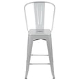 thumbnail image 6 of Home Square 24" Metal Counter Stool in Silver Finish - Set of 3, 6 of 11