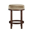 thumbnail image 6 of Meridian Furniture Monette Beige Velvet Counter Stool, 6 of 6