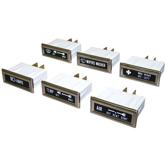 Dash Indicator Light Set - Compatible with 1976 - 1986 Jeep CJ7 1977 1978 1979 1980 1981 1982 1983 1984 1985