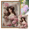 thumbnail image 1 of Kit Punto Cruz Vintage para Mujer Hilo Algodón Ecológico Bordado 11CT 40x60cm, 1 of 9