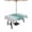 Grey Turquoise, variant on Outdoor Tablecloths with Umbrella Hole & Zipper, Teal Grey Ombre Rectangle Tablecloth 52x70 Inch, Farmhouse Gradient Minimalist Waterproof Table Cloth, Patio/Pool/Picnic Table Covers