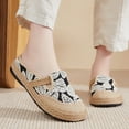 thumbnail image 6 of Women Mule Flat Espadrilles Slippers with Stylish Fancy Embroidery, Summer Beach Slides Sandals Outdoor Walking Garden Clogs House Loafer for Ladies, 6 of 8