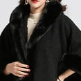 thumbnail image 6 of YueHuiYing Faux Fur Shawl and Wraps for Weddings Faux Fur Coat Women Luxury Evening Dresses Fluffy Cape for Women, 6 of 7