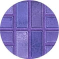 thumbnail image 1 of Ahgly Company Indoor Round Patterned Purple Amethyst Purple Area Rugs, 3' Round, 1 of 6