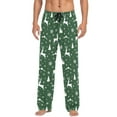 thumbnail image 3 of Christmas Reindeer Mens Cotton Pajama Pants with Pockets Elastic Waist Lightweight Breathable Relaxed Fit Lounge Sleepwear Large, 3 of 6