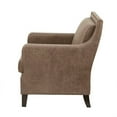 thumbnail image 3 of Gracie Mills Sharp Morocco Wood and Faux Leather Accent Chair - GRACE-9883, 3 of 4