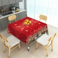thumbnail image 6 of Tchckioa Christmas Red Square Tablecloth,Waterproof Table Cloth for Kitchen,52x52 Inch, 6 of 7
