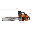 thumbnail image 3 of 20-Inch 58cc Gas Chainsaw - 3.2HP Professional Chainsaw for Tree Cutting & Firewood with Anti-Vibration System, Quick Start & 2-Cycle Engine (EPA Compliant), 3 of 20
