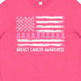 thumbnail image 4 of Inktastic Breast Cancer Awareness Pink Ribbons and Flag Youth T-Shirt, 4 of 5