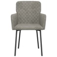 thumbnail image 2 of vidaXL Dining Chairs 2 pcs Light Grey Velvet, 2 of 5