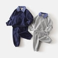 thumbnail image 6 of Akiihool Newborn Boy Outfit Sets Toddler Baby Boy Clothing Sets Little Dinosaur Printed Long Sleeve Tops and Pants Kids 2pcs Outfits Grey,3-4 Years, 6 of 6