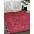 thumbnail image 3 of Ahgly Company Machine Washable Indoor Square Industrial Modern Raspberry Purple Area Rugs, 3' Square, 3 of 7