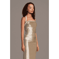 thumbnail image 4 of David’s Bridal, The Edit by DB Studio Women's Formal Halter Sheath Dress, Short, Sculpting Satin, 4 of 4