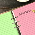 thumbnail image 3 of OULII 50Pcs Loose Leaf Notebook Paper A5 Filler Paper Blue 6-Hole Punch for Personal Use, 3 of 8